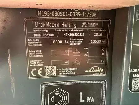 Dieselstapler 2018  Linde H80D-900 (6)