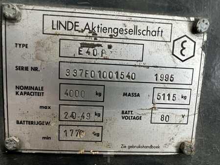 4-wiel elektrische heftrucks 1995  Linde E 40 (8)