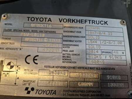 3-wiel elektrische heftrucks 2014  Toyota 8FBEKT16 (9)