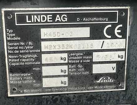Wózki widłowe diesel 1999  Linde H45D-03 (7)