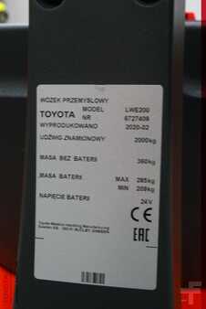 Transpalette électrique 2020  Toyota LWE200 (4)