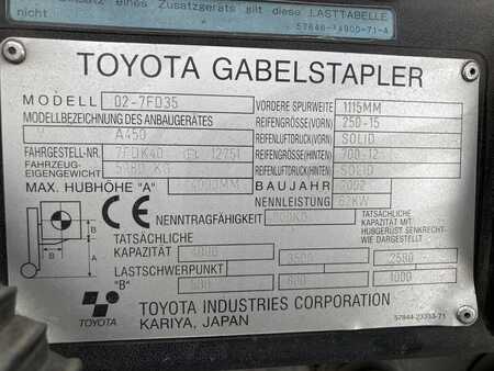 Dieselstapler 2002  Toyota 02-7 FD 35 (9)