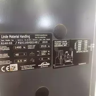 Carrelli retrattili 2019  Linde R14X/116 (10)