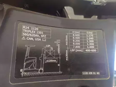 Carrelli retrattili 2019  Linde R14/1120 (17)
