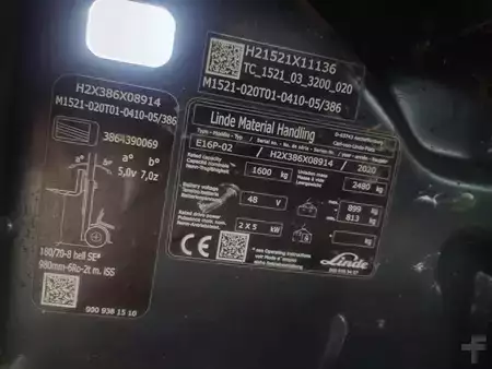 Carrelli elettrici 4 ruote 2020  Linde E16P/386-02 (12)
