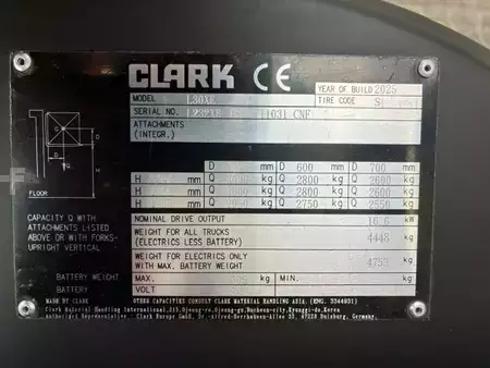Elektro čtyřkolový VZV 2025  Clark L30XE (5)