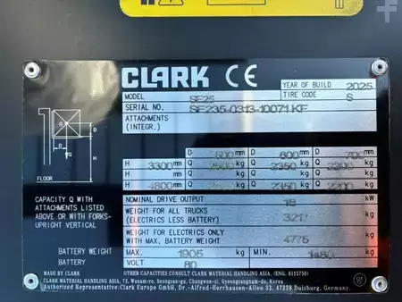 Eléctrica de 4 ruedas 2025  Clark SE25 (5)