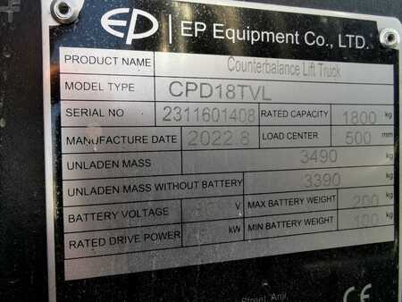 3-wiel elektrische heftrucks 2022  EP Equipment CPD 18 TVL (2)
