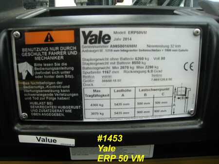 Elektromos 4 kerekű 2014  Yale ERP 50 VM (5)