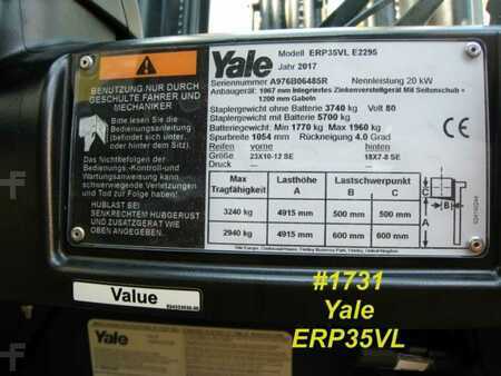 El truck - 4 hjulet 2017  Yale ERP 35VL (7)