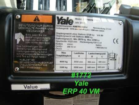 Elektryczne 4-kołowe 2017  Yale ERP 40 VM (4)