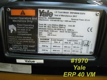 Eléctrico - 4 rodas 2017  Yale ERP 40 VM (10)