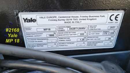 Porta-paletes elétrico 2021  Yale MP 18 (5)
