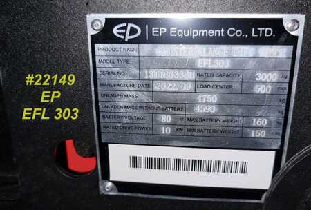 Elektro čtyřkolový VZV 2022  EP Equipment EFL303 *NEUE SERIE* (6) 