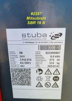 Stapelaars met staplatform 2021  Mitsubishi SBR 16 N (Triplex ohne Freihub) (6)