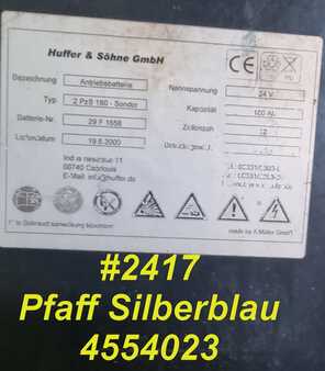 Ruční vysokozdvižný vozík 1998  Pfaff Silberblau 4554023 (4)