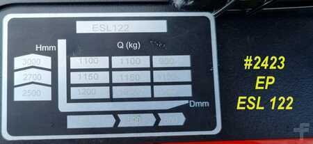 Magasemelésű béka 2024  EP Equipment ESL 122 Li-Ion (3)