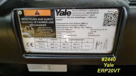 3-wiel elektrische heftrucks 2024  Yale ERP16VT SWB (3)