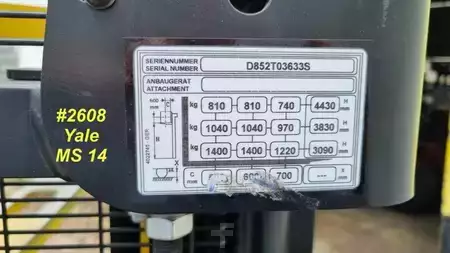 Apilador eléctrico 2018  Yale MS 14 (6)