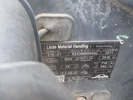 3-wiel elektrische heftrucks 2011  Linde E15-01 (7) 
