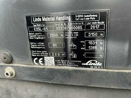 4-wiel elektrische heftrucks 2017  Linde E25L-01 (9) 