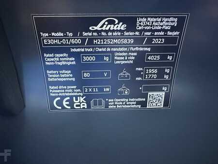 Elektro 4 Rad 2023  Linde E30HL-01/600 (8)