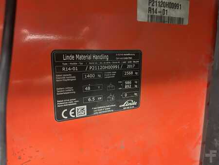 Chariots à mât rétractable 2017  Linde R14-01 (10)