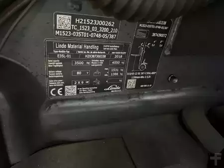 Carrelli elettrici 4 ruote 2018  Linde E35L-01 (10)