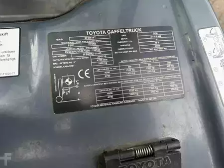 4-wiel elektrische heftrucks 2020  Toyota 8FBM18T (9)