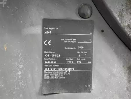 Empilhador a gás 2020  Crown C-51050-25 (8)