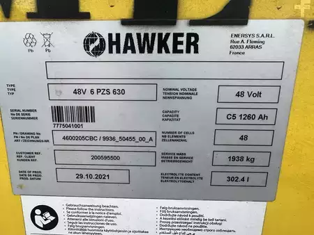 4-wiel elektrische heftrucks 2007  Hyster E5.50XL (8)