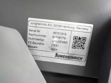 Elektro čtyřkolový VZV 2024  Jungheinrich EFG430 (10)