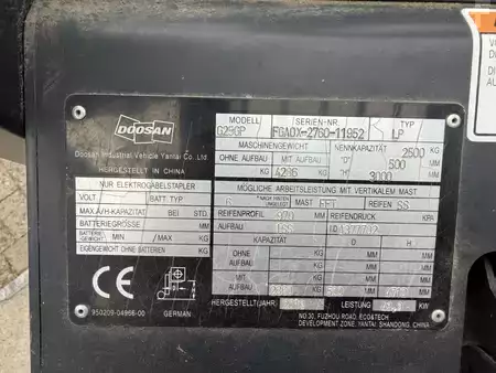 Wózki gazowe 2019  Doosan G25GP (9)