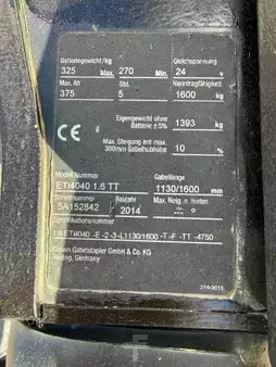 Hochhubwagen 2014  Crown ETi 4000 Baujahr 2014/ Akku 2021 Triplexmast Initialhub (5)