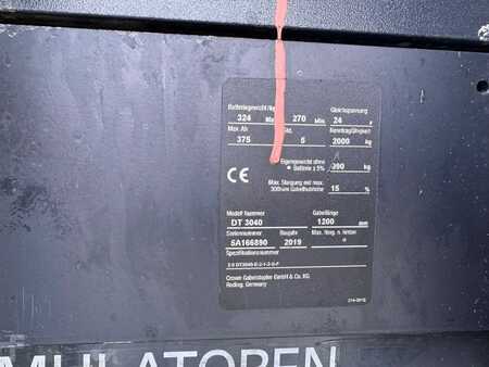 Apilador eléctrico 2019  Crown DT 3040 Baujahr 2019/  Stunden 5716  Akku 2022 (7)