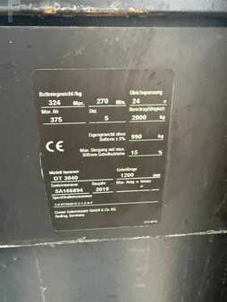 Apilador eléctrico 2019  Crown DT 3040 Baujahr 2019/  Stunden 5190 Akku 2023 (5)