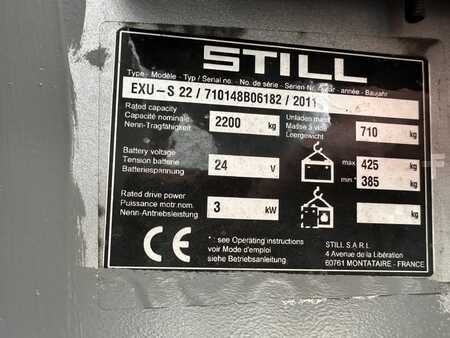 Hochhubwagen 2011  Still EXU-S 22  Baujahr 2011 / Hubkraft  2200kg (4)