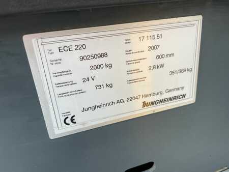 Recogepedido horizontal 2007  Jungheinrich ECE 220 Baujahr 2007 Stunden 8038 / Akku 2016 (4)