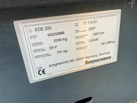 Horizontal-Kommissionierer 2007 Jungheinrich ECE 220 Baujahr 2007 Stunden 8038 / Akku 2016 (4)