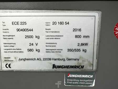 Jungheinrich ECE 225 Baujahr 2016 / Waage / Gabellänge 1,6 M / 2 x VORHANDEN