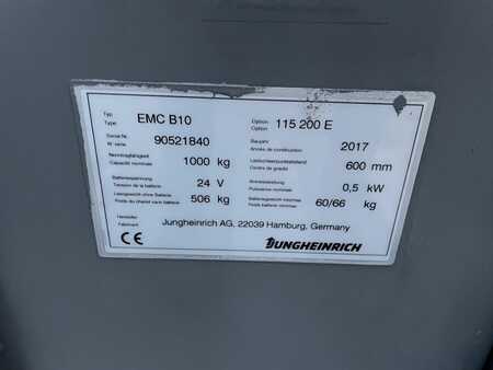 Ruční vysokozdvižný vozík 2017  Jungheinrich EMC B 10 Baujahr 2017 Hubhöhe 2,0 M  Neuwertig (6)