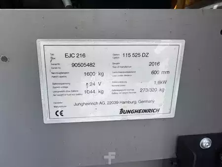 Wózek wysokiego podnoszenia 2016  Jungheinrich EJC 216 Baujahr 2016 / Triplex 5,25M/ Zustand Sehr gut (5)