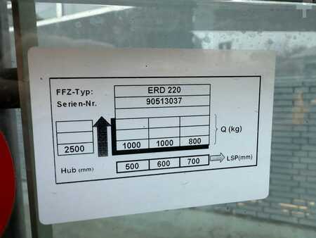 Magasemelésű béka 2016  Jungheinrich ERD 220 Baujahr 2016/HH 2,5M /Akku 2019 / Initialhub (7)