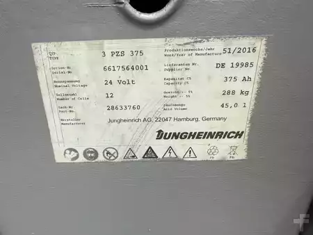 Hochhubwagen 2017  Jungheinrich EJC 214 Baujahr 2017 HH 2700 Akku 2016 (6)