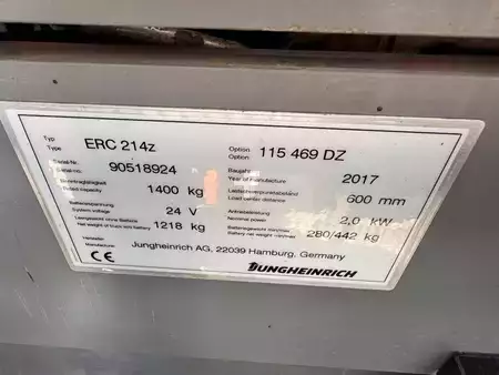 Pinontavaunu 2017  Jungheinrich ERC 214z Baujahr 2017 HH 4,69M / Triplex/Initialhub (5)