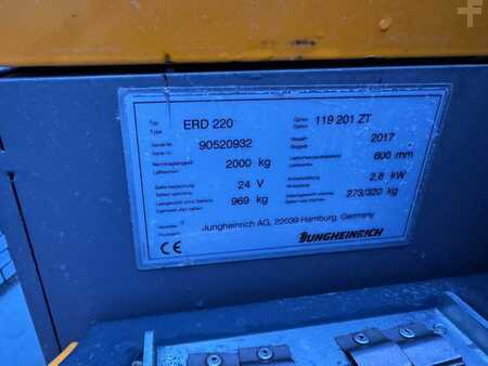 Magasemelésű béka 2017  Jungheinrich ERD 220 Baujahr 2017/HH 2,1M/ Std. 3044 /Initalhub (4)