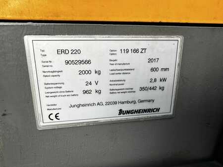 Pallestabler 2017  Jungheinrich ERD 220 Baujahr 2017/HH 1660/Akku 2017 / Initialhub (5) 