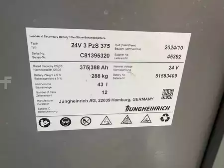 Hochhubwagen 2017  Jungheinrich EJD 220 Baujahr 2017 Stunden 2051 Akku 2024 (6)