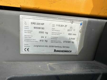 Apilador eléctrico 2017  Jungheinrich ERD 220 Baujahr 2017 HH 2,1M Stunden 4643 (4) 