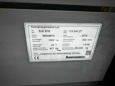 Jungheinrich EJC B 16 Baujahr 2018 Stunden 1822 / Duplex / 1600kg
